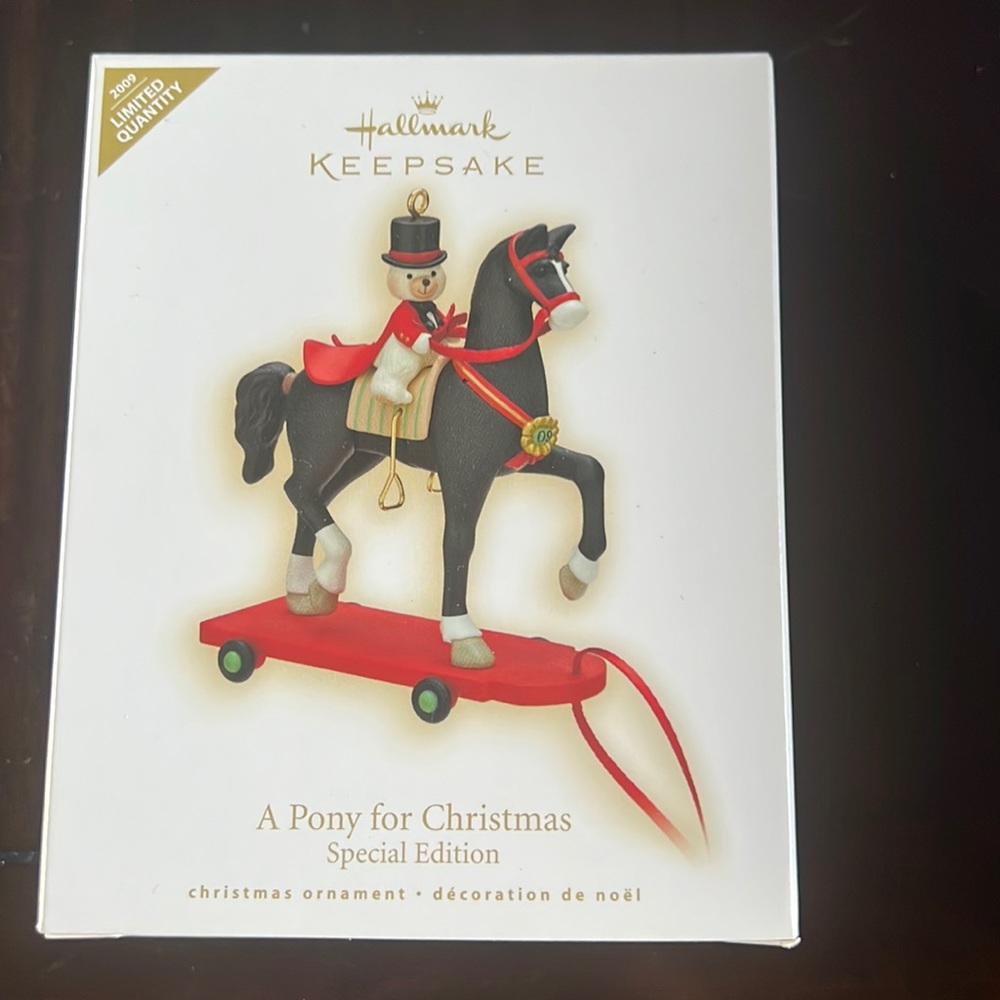 NIB 2009 Hallmark Keepsake “A Pony for Christmas” Special Edition Ornament